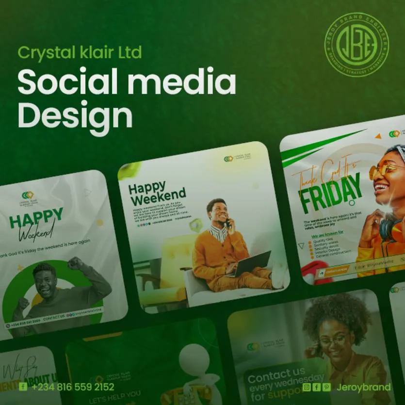 Crystal Klair — original design work by Jerry Ogah Roy