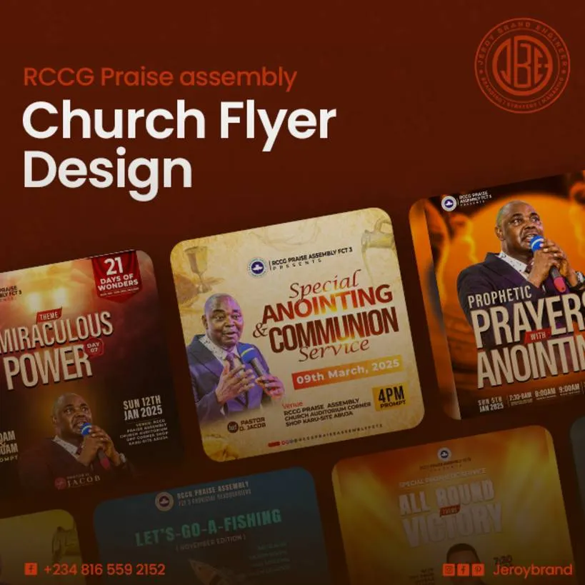 RCCG Praise Assembly — original design work by Jerry Ogah Roy